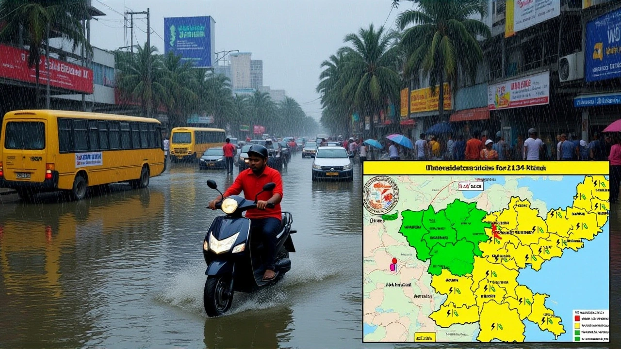 झारखंड के 20 जिलों में भारी बारिश, आंधी‑वज्रपात चेतावनी; गढ़वा‑पलामू में ऑरेंज अलर्ट